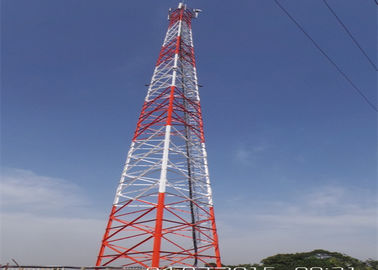 70m GSM Telekom Çelik Kule Galvanizli Çelik Bar 3 Bacaklı Açı Yapısı