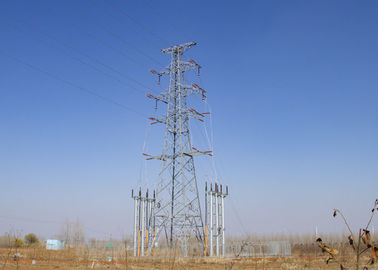 Yüksek Mukavemetli Elektrik Dikmesi, 4 Ayaklı Çelik Kafes Direk Yapısı