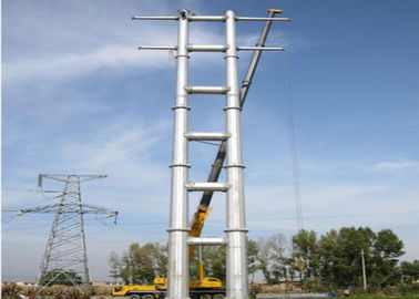 Transmission Power Line Tower, Electric Transmission Line Steel Tubular Tower Utility Poles