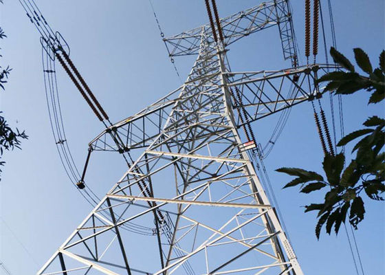 Çift Devre Q355B 220KV Galvaniz Kafes Çelik Kuleler
